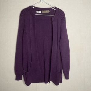 NWOT Peruvian Link Alpaca Collection Pockets Open Front Cardigan Women One Size